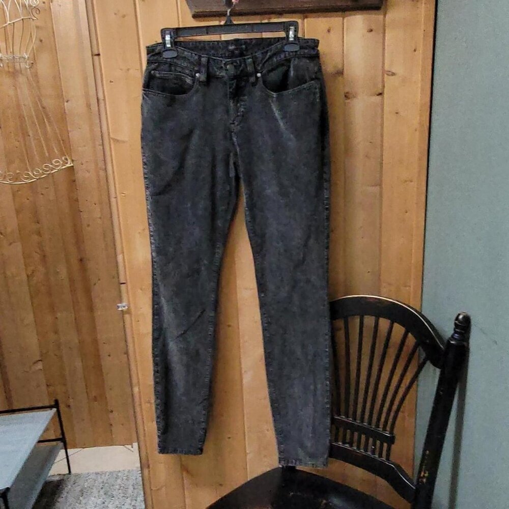 Vintage Vibe Black Eileen Fisher Corduroy Skinny Jeans Size 6